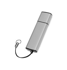 Флеш-карта USB 2.0 16 Gb металлическая с колпачком Borgir, стальной