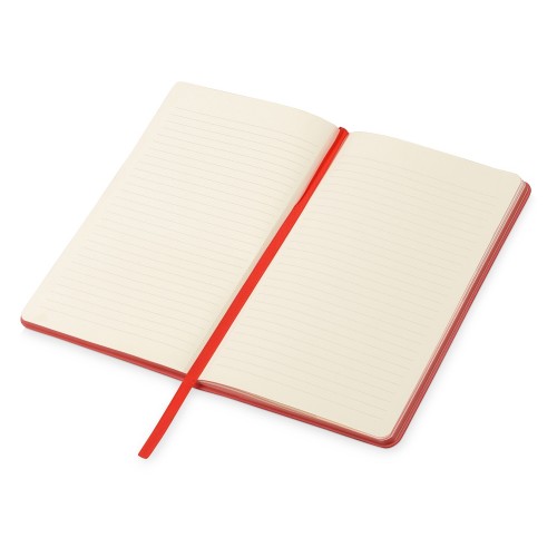 Купить Блокнот Notepeno 130x205 мм с тонированными линованными страницами, красный с нанесением логотипа Купить Блокнот Notepeno 130x205 мм с тонированными линованными страницами, красный с нанесением логотипа