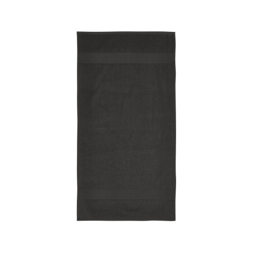 Купить Хлопковое полотенце для ванной Charlotte 50x100 см с плотностью 450 г/м2, антрацит с нанесением логотипа