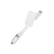 Купить Зарядный кабель 3-в-1 Charge-it, белый с нанесением логотипа