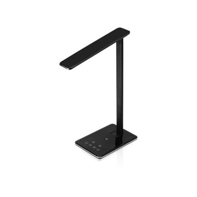 Купить Настольная лампа с функцией беспроводной зарядки Starline, черный с нанесением логотипа