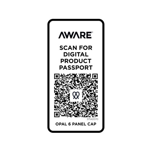 Купить Opal с 6 панелями Aware™ кепка из переработанных материалов - Oatmeal с нанесением логотипа