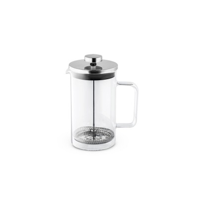 Купить JENSON. Стеклянная кофеварка на 600 мл, серебряный с нанесением логотипа