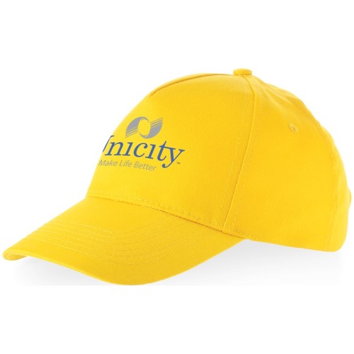 Купить Бейсболка Мемфис 230 5-панельная, yellow с нанесением логотипа