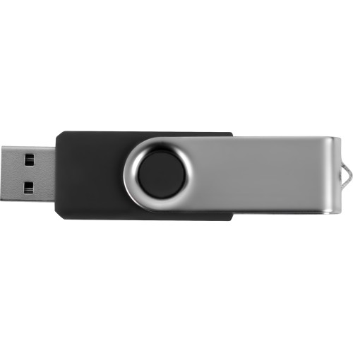 Купить Флеш-карта USB 2.0 16 Gb Квебек, черный с нанесением логотипа