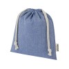 Купить Средняя подарочная сумка Pheebs объемом 1,5 л из хлопка плотностью 150 г/м2, синий с нанесением логотипа