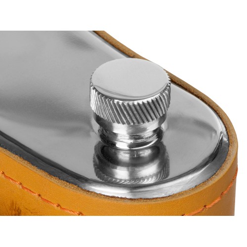 Купить Фляга 511(рыжая кожа), 2л с нанесением логотипа