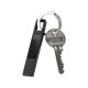 Купить USB 2.0- флешка на 32 Гб c подсветкой логотипа Hook LED, темно-серый, синяя подсветка с нанесением логотипа