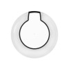 Купить Беспроводная зарядка Pod со светодиодной подсветкой, белый с нанесением логотипа