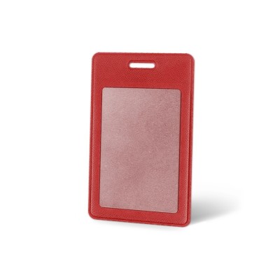 Вертикальный карман из экокожи для карты Favor, красный