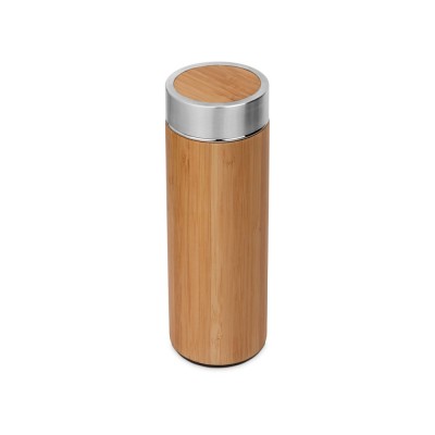 Купить Вакуумный термос Moso из бамбука, 400 мл с нанесением логотипа