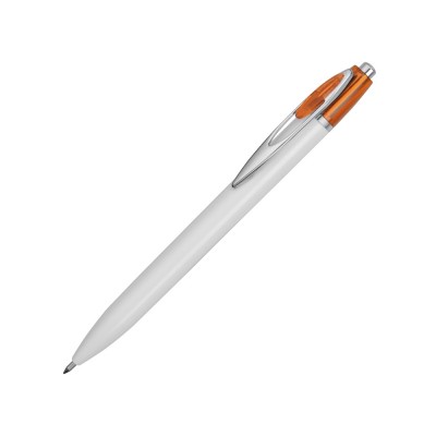 Купить Ручка шариковая Celebrity Эллингтон, белый/оранжевый с нанесением
