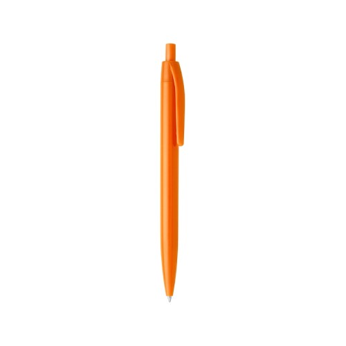 Купить Ручка пластиковая шариковая STIX, черные чернила, оранжевый с нанесением логотипа
