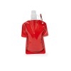 Купить Гибкая емкость для питья MANDY в форме футболки, 470 мл, красный с нанесением логотипа