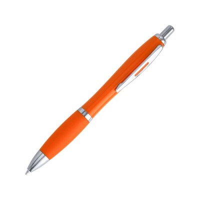 Купить Ручка пластиковая шариковая MERLIN, апельсин с нанесением логотипа