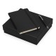 Купить Подарочный набор Moleskine Hemingway с блокнотом А5 и ручкой, черный с нанесением логотипа