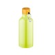 Купить Бутылка Hip S Bamboo с карабином 400мл, неоновый желтый с нанесением логотипа