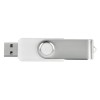 Купить Флеш-карта USB 2.0 2 Gb Квебек, белый с нанесением логотипа