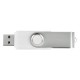 Купить Флеш-карта USB 2.0 2 Gb Квебек, белый с нанесением логотипа