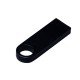 Купить USB 2.0-флешка на 16 Гб с мини чипом и круглым отверстием, черный с нанесением логотипа