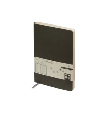 Скетчбук Sketch & Art в мягком переплете 140х210 мм, 100 л. бежевой бумаги 100 гр., серый