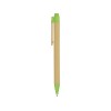 Купить Ручка шариковая Salvador, натуральный/зеленый, черные чернила с нанесением логотипа