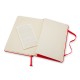 Купить Записная книжка Moleskine Classic (в линейку) в твердой обложке, Large (13х21см), красный с нанесением логотипа