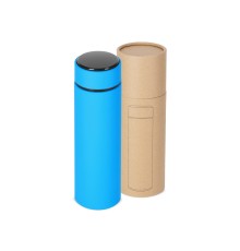 Вакуумный термос Module X с индикатором температуры, 500 мл, тубус, голубой 3538C