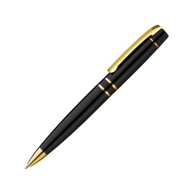 Купить Ручка шариковая металлическая VIP GO, черный/золотистый с нанесением логотипа