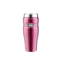 Кружка-термос со стальной колбой SK1005 Matte Raspberry leak proof Vacuum Travel Tumbler, 470ml., красный