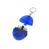 Купить Брелок-рулетка с набором отверток и фонариком, синий с нанесением логотипа