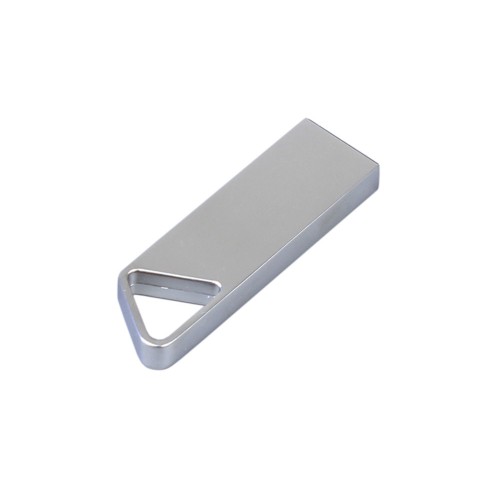 Купить USB 2.0-флешка на 16 Гб с мини чипом, компактный дизайн, отверстие треугольной формы для цепочки с нанесением логотипа
