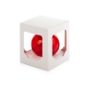 Купить Стеклянный шар красный полупрозрачный, заготовка шара 6 см, цвет 13 с нанесением логотипа