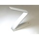 Купить Складывающаяся настольная LED лампа Stack, белый с нанесением логотипа