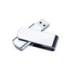 Купить USB-флешка металлическая поворотная на 512 Mb, глянец с нанесением логотипа