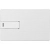 Купить Флеш-карта USB 2.0 64 Gb в виде металлической карты Card Metal, серебристый с нанесением логотипа