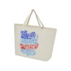 Купить Переработанная эко-сумка Cannes плотностью 200 г/м2 вторичной переработки - Натуральный с нанесением логотипа