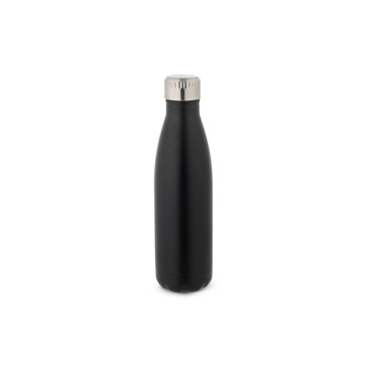 Купить SHOW SATIN. Бутылка из нержавеющей стали 540 мл, черный с нанесением логотипа