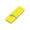 Купить Флешка промо прямоугольной формы c оригинальным колпачком, 32 Гб, желтый с нанесением логотипа