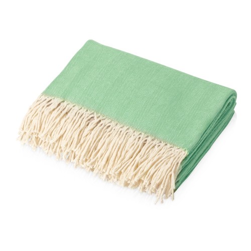 Купить Плед Ёлочка 150х180 см. ПРЕМИУМ (зеленый однотонное) с нанесением логотипа