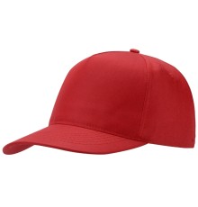 Бейсболка Poly 5-ти панельная 120 гр, красный