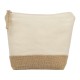 Купить Косметичка Jute из хлопка и джута, натуральный с нанесением логотипа