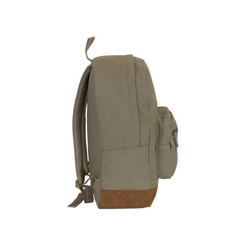 Купить Рюкзак Shammy с эко-замшей для ноутбука 15, бежевый с нанесением логотипа