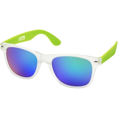 Купить Солнцезащитные очки California, бесцветный полупрозрачный/лайм с нанесением логотипа