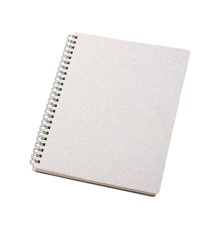 Блокнот Bianco формата A5 на гребне, белый