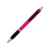 Купить Однотонная шариковая ручка Turbo с резиновой накладкой, фуксия с нанесением логотипа