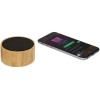 Купить Бамбуковый Bluetoothдинамик Cosmos, черный с нанесением логотипа
