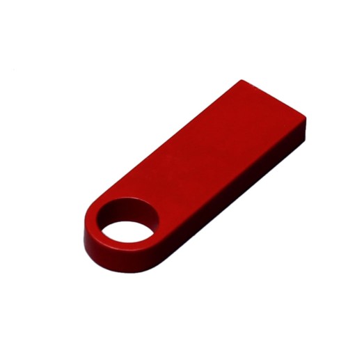 Купить USB 3.0-флешка на 64 Гб с мини чипом и круглым отверстием, красный с нанесением логотипа