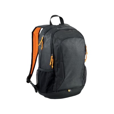 Купить Рюкзак Ibira для ноутбуков с диагональю до 15,6, черный/оранжевый с нанесением логотипа