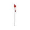 Купить Ручка шариковая Какаду, белый/красный с нанесением логотипа